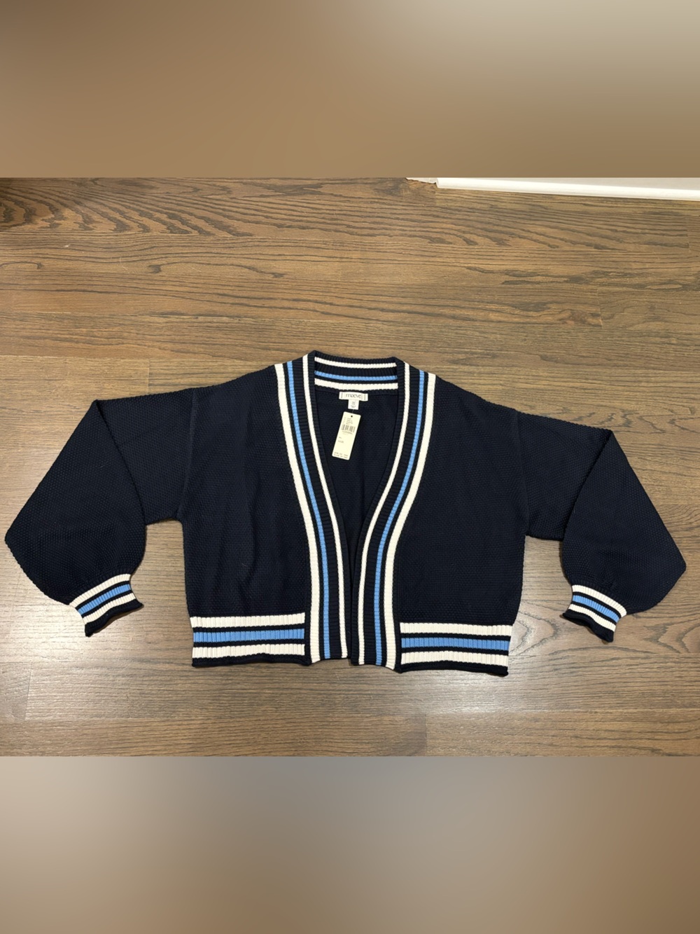 Maeve Short Waffle Cardigan Sweater from Anthropologie, NWT - Picture 2 of 7